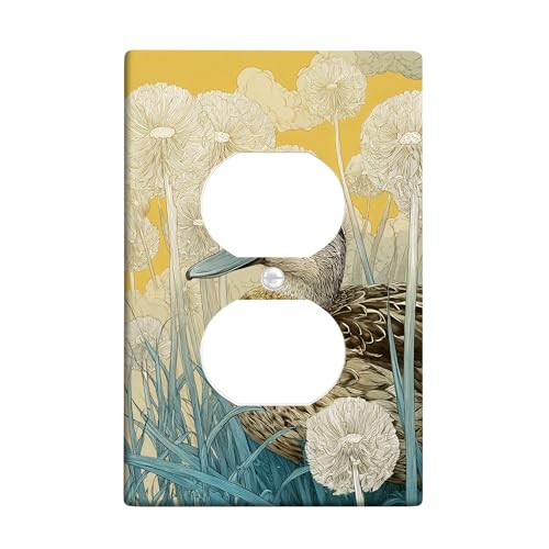 Spring Duck Lichtschalter-Abdeckplatte/Steckdosenabdeckungen, Senfgelb, Natur-Design, für Heimdekoration, thermoplastische Wandplatten, Standardgröße, Einzel-Duplex-Steckdose Spring Duck Lichtschalter-Abdeckplatte/Steckdosenabdeckungen, Senfgelb, Natur-Design, für Heimdekoration, thermoplastische Wandplatten, Standardgröße, Einzel-Duplex-Steckdose von Generic