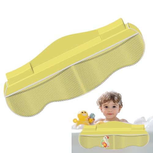 Spritzschutz für Badewanne - Wasserschutz für Badewanne - Ablage für Badespielzeug - 4 Netztaschen Badewannenablage Badewannenablage zur Aufbewahrung von Generic
