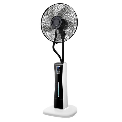 Sprühnebel mit Fernbedienung Kommerzieller 90°-oszillierender Standventilator mit Nebel Ventilator mit Wasser Motor Aus Reinem Kupfer for Schlafzimmer & Büro Sprühnebel mit Fernbedienung Kommerzieller 90°-oszillierender Standventilator mit Nebel Ventilator mit Wasser Motor Aus Reinem Kupfer for Schlafzimmer & Büro von Generic