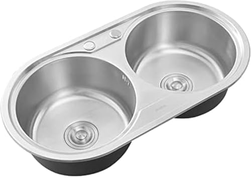 Spüle Küchenspüle Kleine Spüle Küchenspülen Kleine Küchenspüle Spülbecken Einsätze Für Küchenspüle Küchenspüle Mit Zubehör Runde Doppelschüssel Utility Küchenspüle Mit Ausziehbarer Armatur von Generic