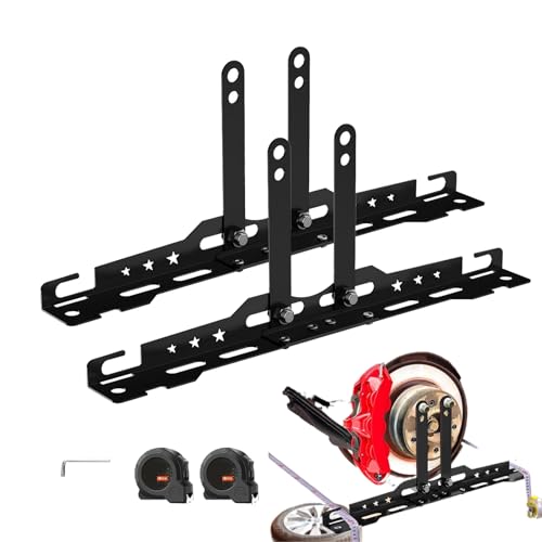 Spur- und Sturzmessset – Radmessgerät, Spurwinkel-Einsteller | Professionelles Fahrwerkseinstellwerkzeug mit Doppelband für Pkw, Transporter, Werkstatt, Anhängerservice von Generic
