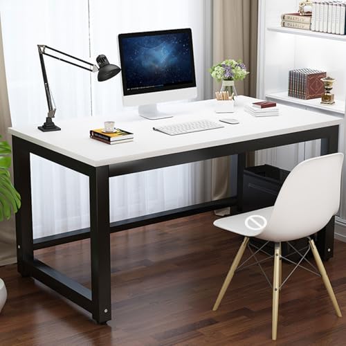 Stabiler Computertisch PC Tisch Bürotisch Schreibtisch for Home Office, Arbeit & Gaming,Arbeitszimmer,Wohnzimmer,einfach zu montieren,Stabil Stahlgestell Industrie-Design(A2,39.5"L x 27.5"W(100x70cm)) von Generic