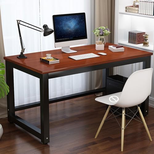Stabiler Computertisch PC Tisch Bürotisch Schreibtisch for Home Office, Arbeit & Gaming,Arbeitszimmer,Wohnzimmer,einfach zu montieren,Stabil Stahlgestell Industrie-Design(B2,47.2"L x 23.6"W(120x60cm)) von Generic