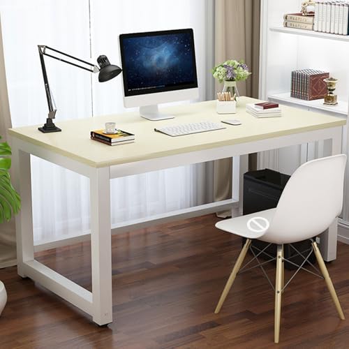 Stabiler Computertisch PC Tisch Bürotisch Schreibtisch for Home Office, Arbeit & Gaming,Arbeitszimmer,Wohnzimmer,einfach zu montieren,Stabil Stahlgestell Industrie-Design(E1,47.2"L x 15.7"W(120x40cm)) von Generic
