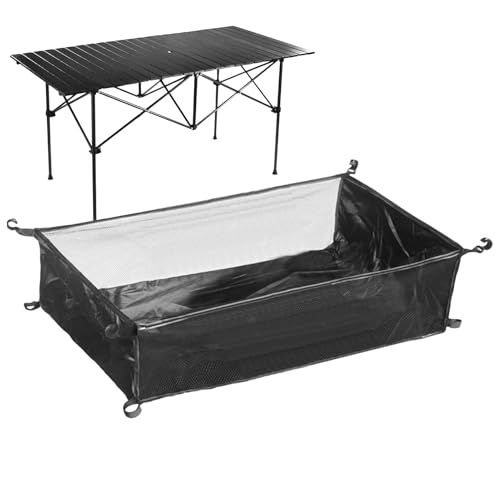 Stabiler Speicherbeutel - Faltbares Drahtgitter -Lagerregal | Einstellbarer Höhenschrankkorb Organizer, tragbarer leichter Mini -Strandbeutel erreichen einen ordentlichen Schreibtisch für Picknick -Wa von Generic