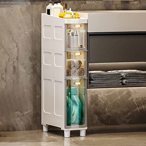 Stackable Storage Drawers Slim Bathroom Cabinet nizer 3/4/5 Tier Hoch Cabinet with Plastic Drawers & Wheels Narrow Side Tower for Efficient Space Saving ALM Stackable Storage Drawers Slim Bathroom Cabinet nizer 3/4/5 Tier Hoch Cabinet with Plastic Drawers & Wheels Narrow Side Tower for Efficient Space Saving ALM von Generic