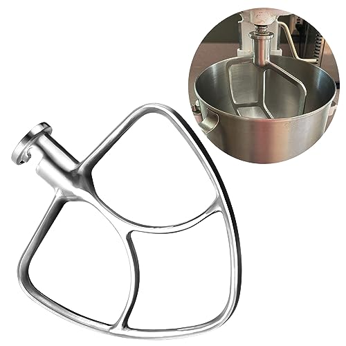 Standmixer Schlägel Paddel, Edelstahl Flach Schlägel Metall Schlägel Paddel Ersatz für Kitchen-Aid K45, K45SS, KN15E1X, KSM75, KSM85PS, KSM88PSQ von Generic