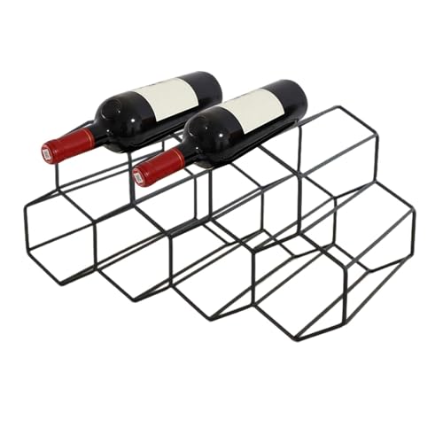 Stapelbares Weinregal mit 3 Ebenen, Weinhalter für 9 Flaschen – Weinregal aus Metall | Unabhängiger Weinflaschenhalter aus Metall 9 des Weinregals auf der Arbeitsplatte für die Bo Stapelbares Weinregal mit 3 Ebenen, Weinhalter für 9 Flaschen – Weinregal aus Metall | Unabhängiger Weinflaschenhalter aus Metall 9 des Weinregals auf der Arbeitsplatte für die Bo von Generic