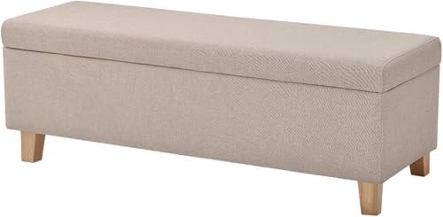 Startseite Faltbare Ottomane Aufbewahrungsbox Mit Deckeln Pouf Fußhocker Garten Aufbewahrungsboxen Großer Ottomane Hocker Mit Holzbeinen Quadratischer Pouf Stuhl Multifunk, Beige, Large Startseite Faltbare Ottomane Aufbewahrungsbox Mit Deckeln Pouf Fußhocker Garten Aufbewahrungsboxen Großer Ottomane Hocker Mit Holzbeinen Quadratischer Pouf Stuhl Multifunk, Beige, Large von Generic