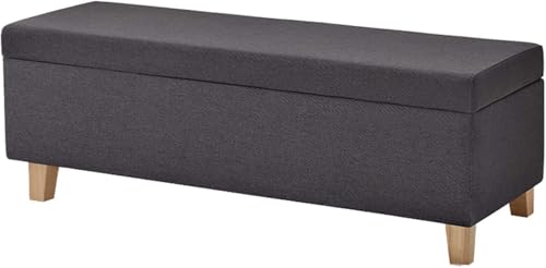 Startseite Faltbare Ottomane Aufbewahrungsbox Mit Deckeln Pouf Fußhocker Garten Aufbewahrungsboxen Großer Ottomane Hocker Mit Holzbeinen Quadratischer Pouf Stuhl Multifunk, Dark Gray, Large Startseite Faltbare Ottomane Aufbewahrungsbox Mit Deckeln Pouf Fußhocker Garten Aufbewahrungsboxen Großer Ottomane Hocker Mit Holzbeinen Quadratischer Pouf Stuhl Multifunk, Dark Gray, Large von Generic