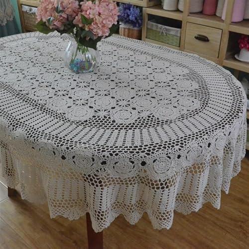 Startseite Spitze Tischdecken Handgemachte Häkeln Oval Abendessen Tischdecke Gehäkelte Spitze Baumwolle Oval Extra Lange Tischdecke, Beige, 180x230cm Startseite Spitze Tischdecken Handgemachte Häkeln Oval Abendessen Tischdecke Gehäkelte Spitze Baumwolle Oval Extra Lange Tischdecke, Beige, 180x230cm von Generic