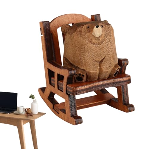 Statuen Hausdekoration – aus Holz – handgeschnitzt Miniatur mit Schaukelstuhl | dekorative Ornamente im rustikalen Stil, Dekofigur Statuen Hausdekoration – aus Holz – handgeschnitzt Miniatur mit Schaukelstuhl | dekorative Ornamente im rustikalen Stil, Dekofigur von Generic