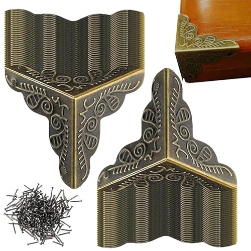 Staubdichte Ecken für antike Treppen - Staubdichte Ecken für Treppen Vintage | 100 Eckschutz in Metallbox | Eckschutz Dekorative Aufbewahrungsbox Elegante Eckschutz Staubdichte Ecken für antike Treppen - Staubdichte Ecken für Treppen Vintage | 100 Eckschutz in Metallbox | Eckschutz Dekorative Aufbewahrungsbox Elegante Eckschutz von Generic