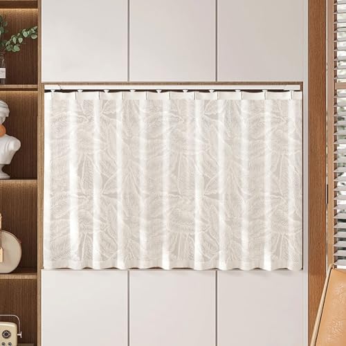 Staubdichter Schrank-Vorhang für Regal Klein, Vorhang Küchenschrank mit Schiene für Schuhregal Wandpaneele Hängende Tür Privatsphäre Atmungsaktiv Farbecht von Generic