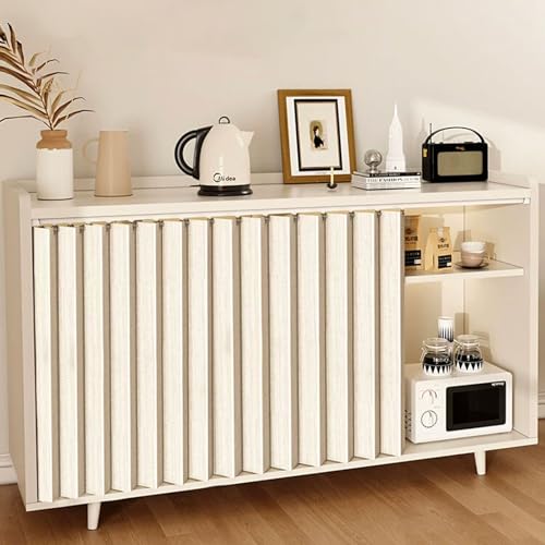Staubdichter Schrankvorhang Zum Schieben Küche, Schrank Vorhang Selbstklebend Privatsphäre, Offenes Regal Vorhang mit Gleitschiene für Waschmaschinen Farbecht(Beige,31.5 x 19.7 in/80 x 50 cm) von Generic