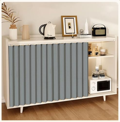 Staubdichter Schrankvorhang Zum Schieben Küche, Schrank Vorhang Selbstklebend Privatsphäre, Offenes Regal Vorhang mit Gleitschiene für Waschmaschinen Farbecht(Grau,82.7 x 27.6 in/210 x 70 cm) von Generic