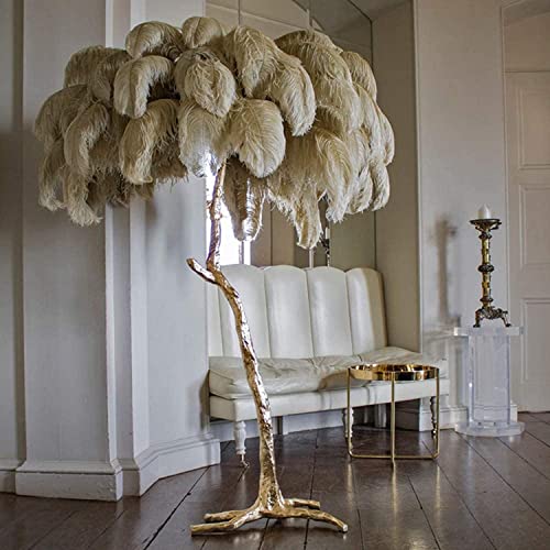 Stehlampeï1/4Œaturale Straußenfeder Stehleuchte, Moder Luxus Resi Led Stehleuchte Mit Dimmbarer Werbung Perfekt Zum Readig I Ihre Preise Schlafzimmer Oder Home Office, Camel, 60x55cm Stehlampeï1/4Œaturale Straußenfeder Stehleuchte, Moder Luxus Resi Led Stehleuchte Mit Dimmbarer Werbung Perfekt Zum Readig I Ihre Preise Schlafzimmer Oder Home Office, Camel, 60x55cm von Generic