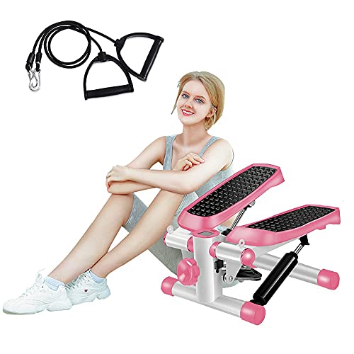 Stepper für Übungen, Mini-Stepper-Maschine mit Display und Widerstandsbändern für das Heimtraining, Up-Down-Swing-Twist- Stepper für Übungen, Mini-Stepper-Maschine mit Display und Widerstandsbändern für das Heimtraining, Up-Down-Swing-Twist- von Generic