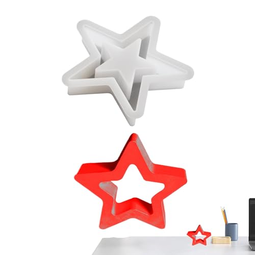 Stern Silikonform Backform Stern Backform Weihnachten Silikon Stern Form 3 x Weihnachten Silikonform Weihnachten Silikonformen für Weihnachten Tischdekoration Würfel von Generic