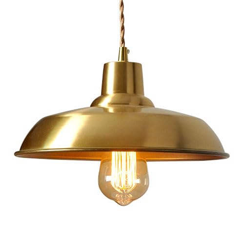 Stil Kupfer, Kreativer Hutförmiger Pendelleuchtenschirm, E27 Lichtquelle, Einkopf-Hängeleuchte, Veranda-Bar-Dekorationspendelleuchte, Unterputz-Deckenleuchte Stil Kupfer, Kreativer Hutförmiger Pendelleuchtenschirm, E27 Lichtquelle, Einkopf-Hängeleuchte, Veranda-Bar-Dekorationspendelleuchte, Unterputz-Deckenleuchte von Generic