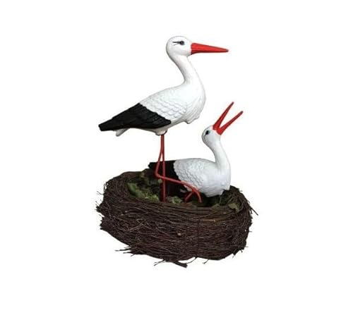 Storchennest 2 Storch Figur Familie Set Gartenfigur Statue Skulptur Storchennest 2 Storch Figur Familie Set Gartenfigur Statue Skulptur von Generic
