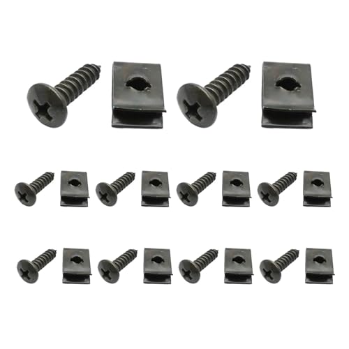 Stoßstangen-Schrauben-Set mit Unterlegscheibe – Tragbares Befestigungsset, Mehrzweck-Unterlegscheibe | Korrosionsbeständiges Stoßstangen-Bolzen-Kit, unverzichtbare Hardware für die Wartung der von Generic