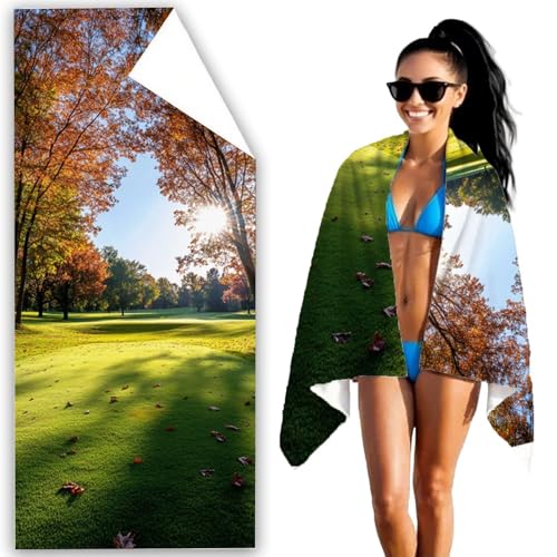 Strandtuch Grün Mikrofaser Handtuch 60x120 Groß Strandhandtuch Wiese Stranddecke Sandfrei, Super Saugfähig Saunahandtuch, Platzsparende Beach Towel für Strand Reise Urlaub Schwimmen Camping F2-903 Strandtuch Grün Mikrofaser Handtuch 60x120 Groß Strandhandtuch Wiese Stranddecke Sandfrei, Super Saugfähig Saunahandtuch, Platzsparende Beach Towel für Strand Reise Urlaub Schwimmen Camping F2-903 von Generic