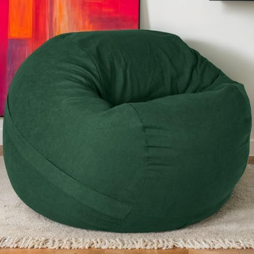 Stretch Samt Sitzsack Abdeckung Nur Einfarbig Weich Verdickter Reißverschluss Keine Füllung Sitzsack Sofa Sitzsäcke Für Sitzsäcke Abdeckungen Nachfüllungen Teenager,C,90 * 55cm von DOSYCOVUR