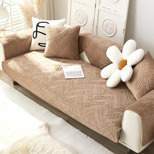 Stretch Sofa Decke für U-Form XXL Abschnitt Sofa Anti-Rutsch-Sofa Abdeckung für 1/2/3/4 Sitzer I-förmige Ecksofa extra große 30 x 50 cm Decke von Generic