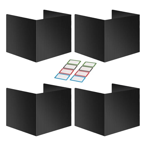 Student Desk Tividers - 4 Pack Privacy Shield, Test -Partitionsboards | Wiederverwendbare Organisatoren im Klassenzimmer, faltbare Panels, bequeme Studieninstrumente, effektive Lehrerhilfsmittel für P von Generic
