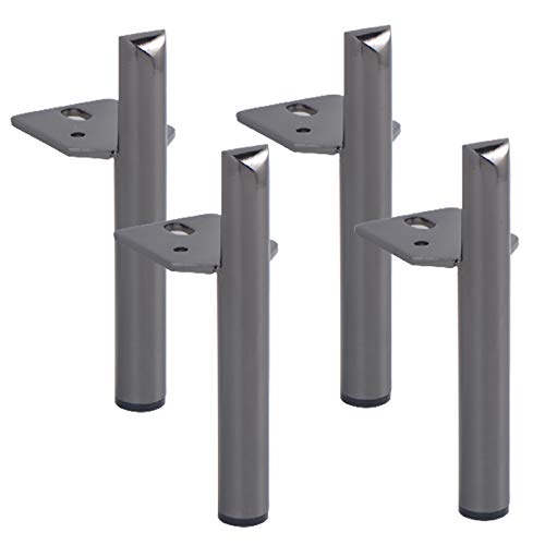 Stück Tischbeine, DIY Metall, Couchtischfüße, TV-Schrankfüße, für Schrank, Kleiderschrank, Fernsehschränke, Sofastuhl, mit Schrauben, grau 180 mm Stück Tischbeine, DIY Metall, Couchtischfüße, TV-Schrankfüße, für Schrank, Kleiderschrank, Fernsehschränke, Sofastuhl, mit Schrauben, grau 180 mm von Generic