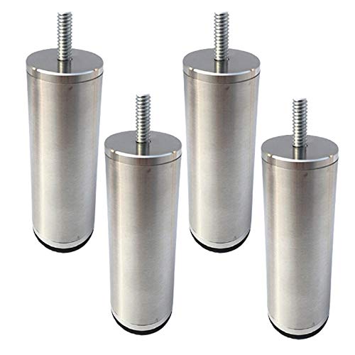 Stützfuß für Möbelsofas aus Edelstahl, Beine für Metallschränke und Couchtische, Stützbeine für Badezimmerschränke, DIY-Möbelbeine für Küchenschränke, Gewindestange M10, 12,2 cm Stützfuß für Möbelsofas aus Edelstahl, Beine für Metallschränke und Couchtische, Stützbeine für Badezimmerschränke, DIY-Möbelbeine für Küchenschränke, Gewindestange M10, 12,2 cm von Generic