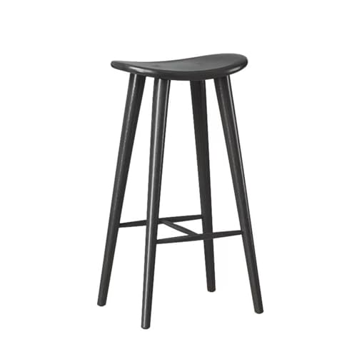 Stuhl Esstisch – Barhocker ohne Rückenlehne, Küchenstühle, Keine Installation Erforderlich, Geeignet für Kücheninseln und Essbereiche(Black,70cm) von Generic