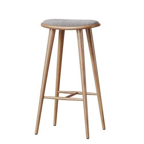 Stuhl Esstisch – Barhocker ohne Rückenlehne, Küchenstühle, Keine Installation Erforderlich, Geeignet für Kücheninseln und Essbereiche(Gray,60cm) von Generic