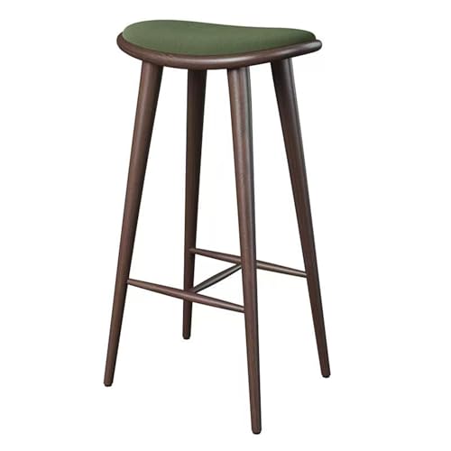 Stuhl Esstisch – Barhocker ohne Rückenlehne, Küchenstühle, Keine Installation Erforderlich, Geeignet für Kücheninseln und Essbereiche(Green,65cm) von Generic