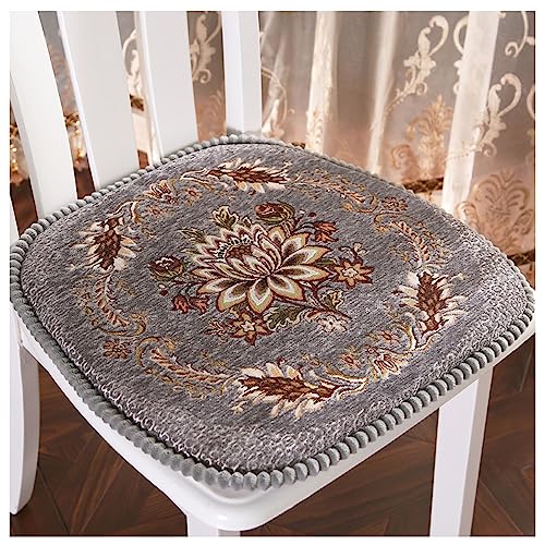 Stuhlkissen für Esszimmerstühle mit Bändern 43x42 U-förmige Stuhlpolster für Esszimmerstühle abnehmbare Sitzkissen für Küchenstühle,C,43x42cm(6er Pack) von Generic