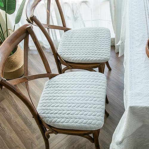 Stuhlkissen für Esszimmerstühle mit Bändern Esszimmerstuhlpolster 16 x 18 Sitzkissen für Küchenstühle mit Rutschfester Unterseite einzelne Polster als Ersatz von Generic