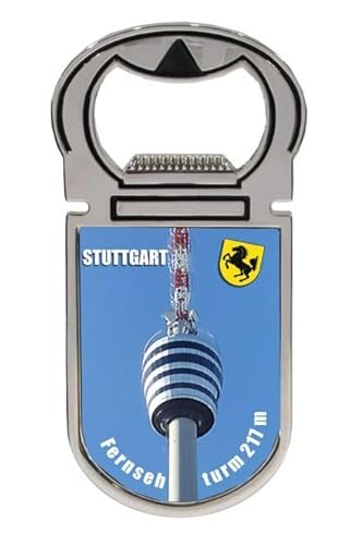 Stuttgart Fernsehturm Wappen Metall Flaschenöffner Magnet Souvenir Germany 9 cm Stuttgart Fernsehturm Wappen Metall Flaschenöffner Magnet Souvenir Germany 9 cm von Generic