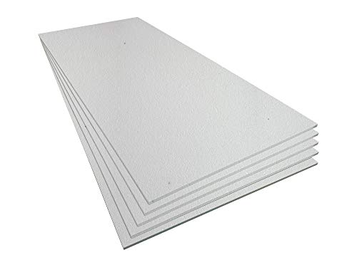 Styroporplatten 10mm - Stärke 1,0cm - Breite 56 cm - Länge 117 cm - 5 Stück - Modellbauplatten - Bauplatten - Dämmplatten von Generic