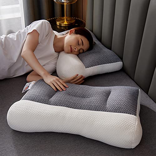 Super Ergonomic Pillow, Side Sleeper Pillow for Neck and Shoulder Pain, Homezo Ergonomic Pillow Orthopedic Pillow, Neck Pillows for Pain Relief Sleeping (White,S:16 * 24 inches) von Generic