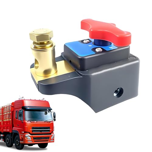 Switch - Batterieisolator, seitlich Post Disconnect | Cut-off Stromversorgung 12 V-48 V, diebstahlsicherer Batterieschalter, Schließen der Autobatterie, Schneiden der Batterie p von Generic