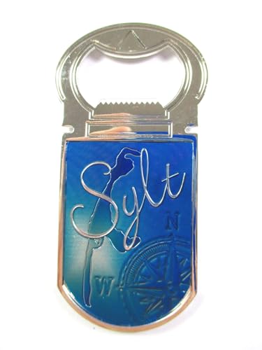 Sylt Insel Magnet Flaschenöffner Metall Laser Souvenir Germany Nordsee von Generic