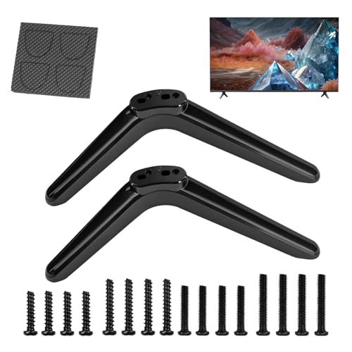 TV-Beine, TV-Beine, multifunktional, 2 Stück, Mattschwarz, für Schlafzimmer, Wohnheim, Kamin, Wohnzimmer, Wohnung TV-Beine, TV-Beine, multifunktional, 2 Stück, Mattschwarz, für Schlafzimmer, Wohnheim, Kamin, Wohnzimmer, Wohnung von Generic