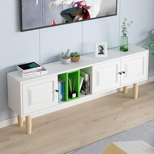 TV Schrank mit Türen Fernsehtisch mit 3 Türen Lowboard Modern TV Tisch TV-Medienkonsole Entertainment Wohnzimmer möbel TV Board(01,3.3ft(100cm)) von Generic