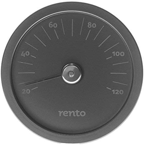 Tammer Tukku Rento - Sauna Thermometer - Aluminium - Schwarz - 15x15x2cm von Generic