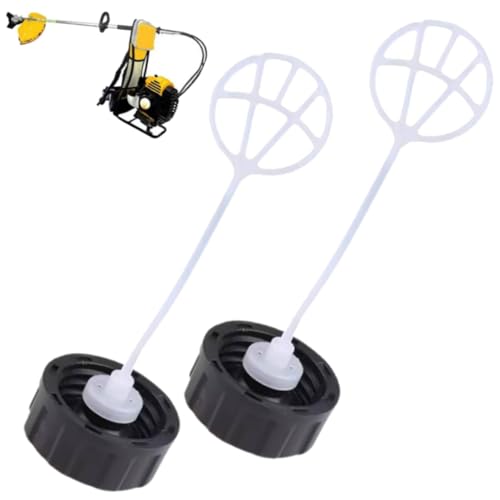 Tankdeckel aus Kunststoff, Ersatzteil für 43 cc, 49 cc, 52 cc, 55 cc CG430 CG520 BC430 Heckenschere, Freischneider, Rasentrimmer, Multitool, Gartenmotorgeräte, Schwarz (2Pcs) von Generic