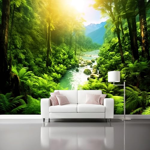 Tapete Farne Tapeten Wasserdicht DIY Wohnzimmer Natürlicher Stil Wandtapete, Vliestapete Renovierung Wohnzimmer Wandtapete Dekorfolie für Schlafzimmer Küche 400 x 280 cm, Grün Tapete Farne Tapeten Wasserdicht DIY Wohnzimmer Natürlicher Stil Wandtapete, Vliestapete Renovierung Wohnzimmer Wandtapete Dekorfolie für Schlafzimmer Küche 400 x 280 cm, Grün von Generic