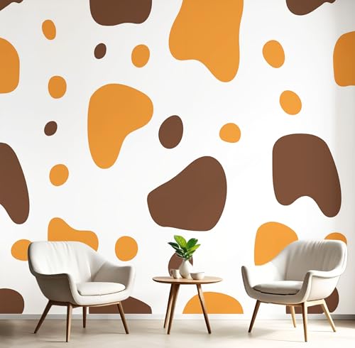 Tapete Kuhflecken Selbstklebende Tapete Einfacher Stil Fototapete Schlafzimmer Schrankpapier Klebefolie Gelb Möbelfolie 308X220Cm, Geeignet Für Wohn Badezimmer Tapete Kuhflecken Selbstklebende Tapete Einfacher Stil Fototapete Schlafzimmer Schrankpapier Klebefolie Gelb Möbelfolie 308X220Cm, Geeignet Für Wohn Badezimmer von Generic