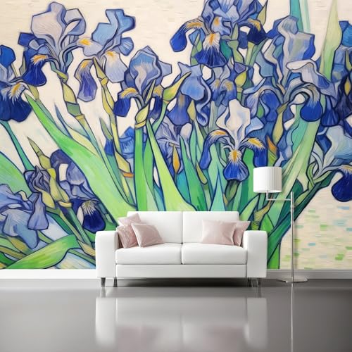Tapeten Ölgemälde Schwertlilien Blumen Fototapete 3D Effekt 400 x 280 cm Vliestapete Bunt Modern Wandbilder Poster Dekoration für Wohnzimmer Schlafzimmer Flur Tapeten Ölgemälde Schwertlilien Blumen Fototapete 3D Effekt 400 x 280 cm Vliestapete Bunt Modern Wandbilder Poster Dekoration für Wohnzimmer Schlafzimmer Flur von Generic