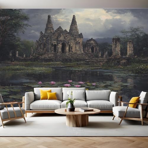 Tapeten Schloss-Retro-Architektur Fototapete 3D Effekt 400 x 280 cm Vliestapete Modern Wandbilder Poster Dekoration für Wohnzimmer Schlafzimmer Flur von Generic